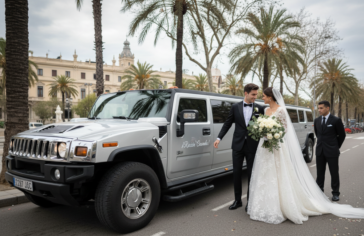alquiler limusina boda Barcelona elegante